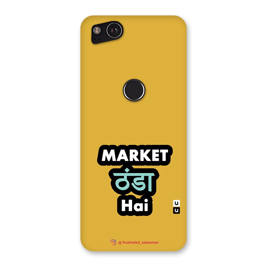 Market Thanda Hai Mustard Yellow Back Case for Google Pixel 2