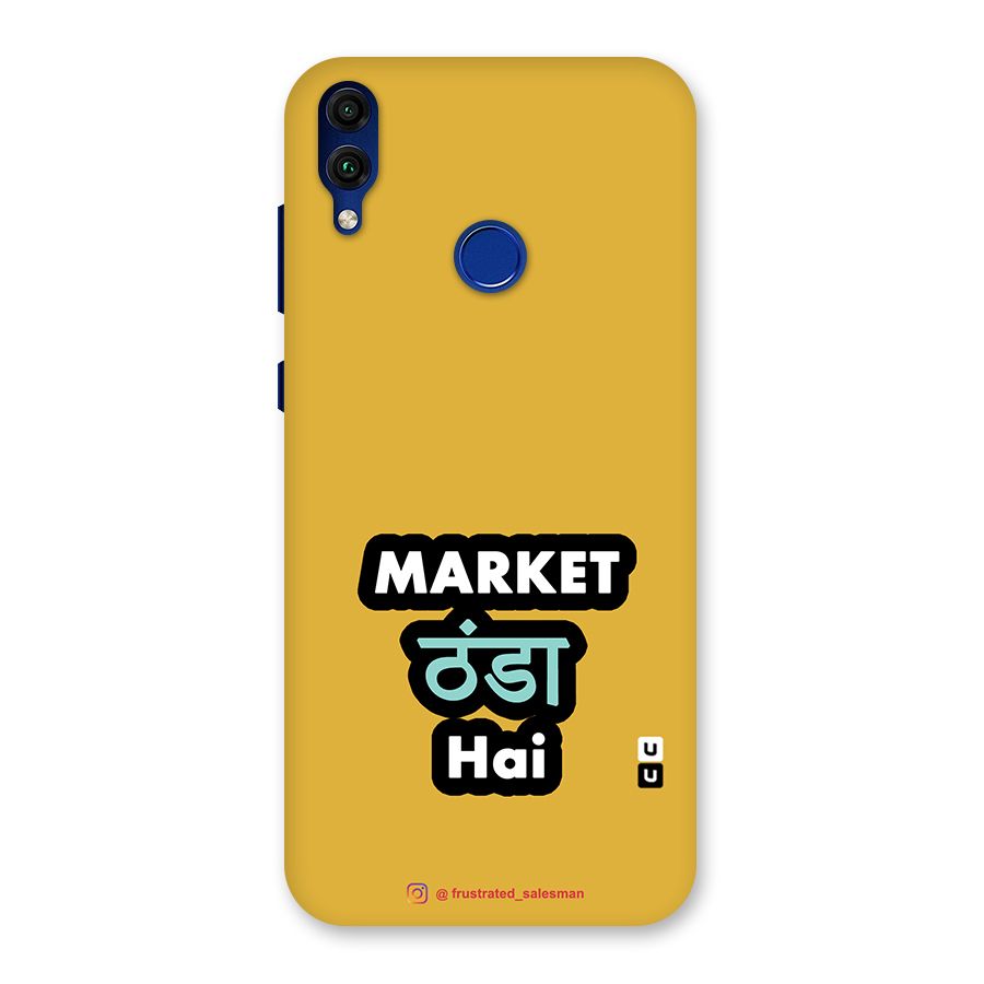 Market Thanda Hai Mustard Yellow Back Case for Honor 8C