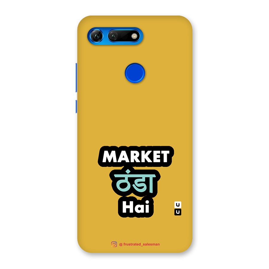 Market Thanda Hai Mustard Yellow Back Case for Honor View 20
