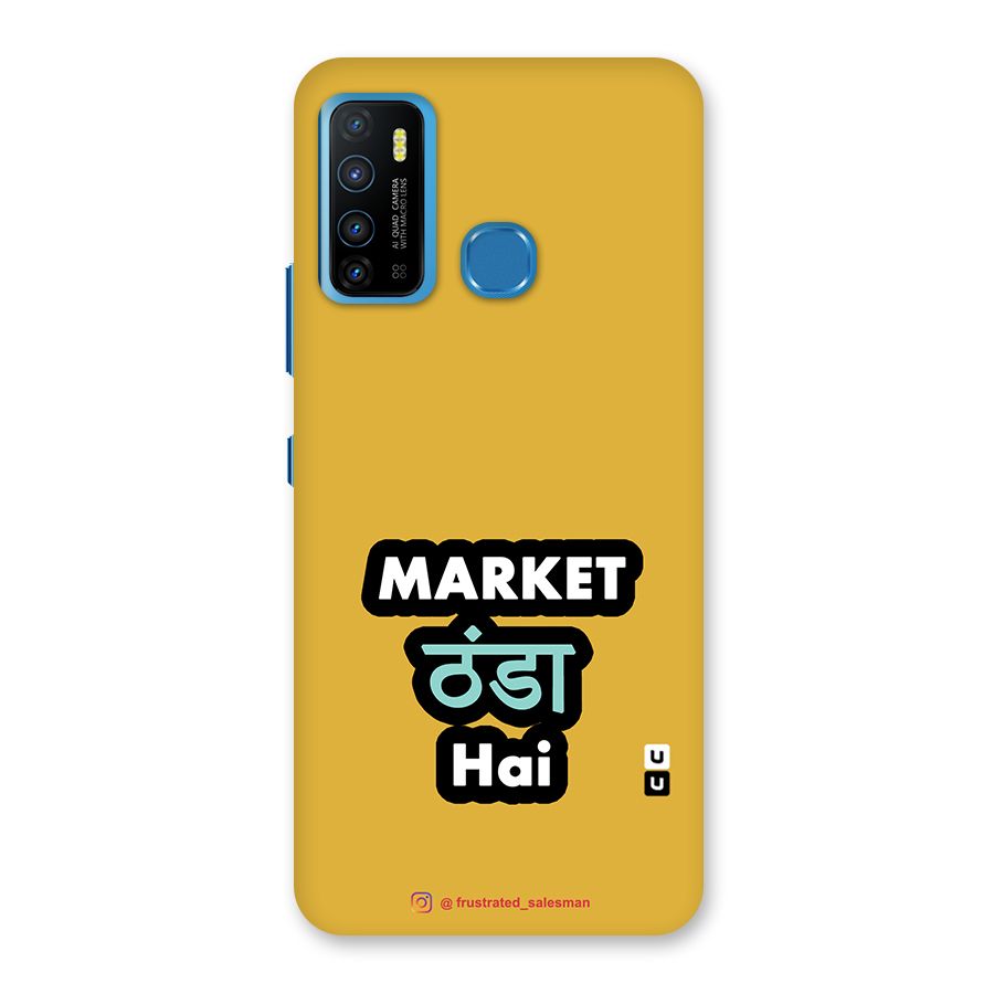 Market Thanda Hai Mustard Yellow Back Case for Infinix Hot 9