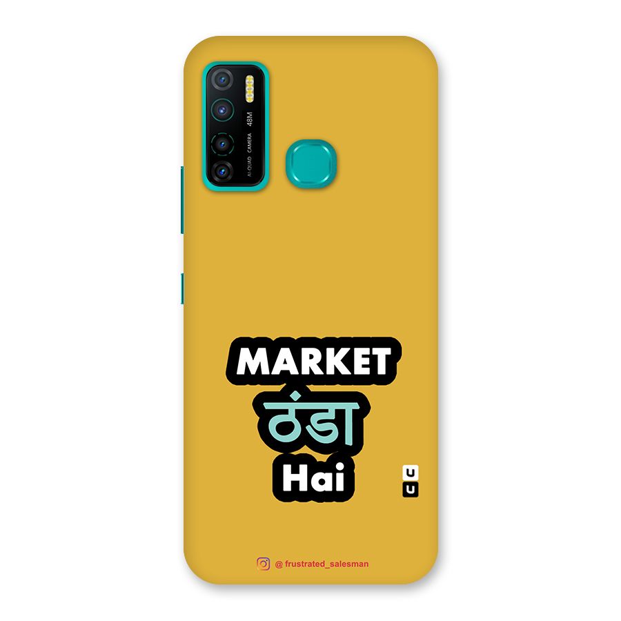 Market Thanda Hai Mustard Yellow Back Case for Infinix Hot 9 Pro