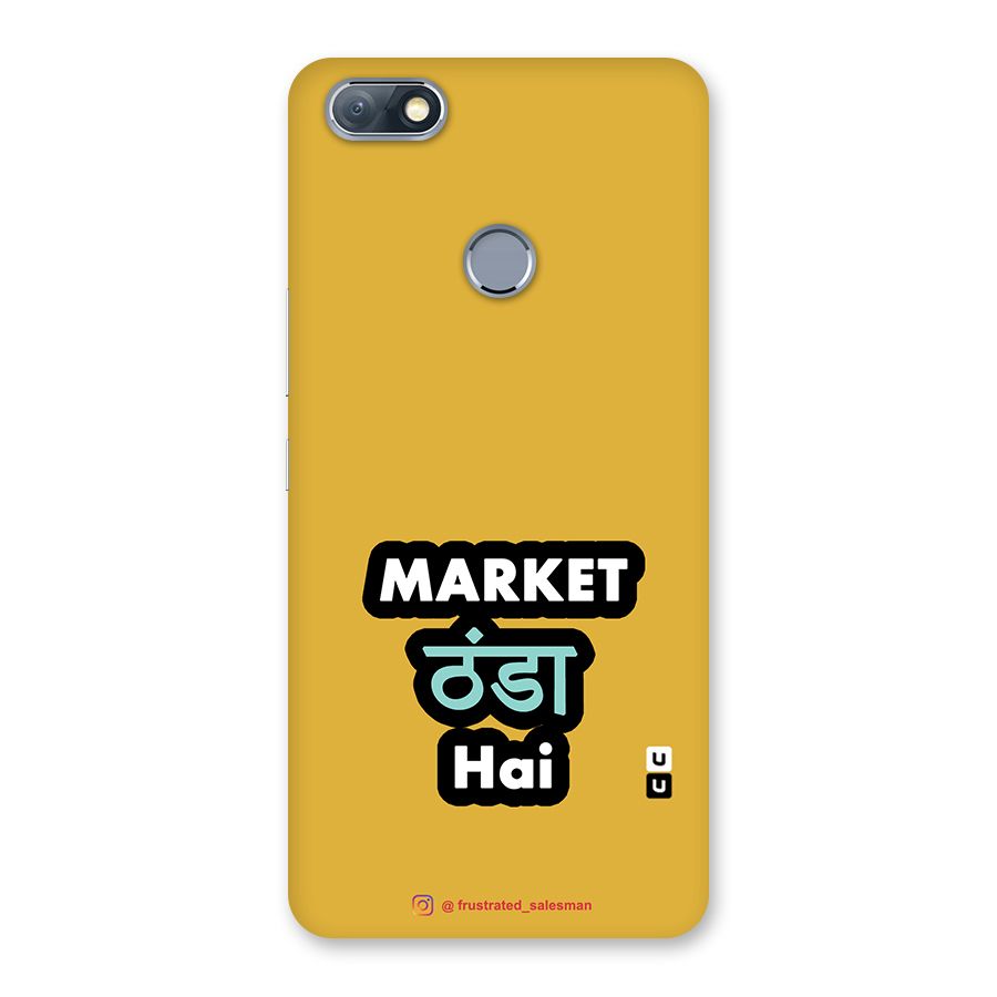 Market Thanda Hai Mustard Yellow Back Case for Infinix Note 5