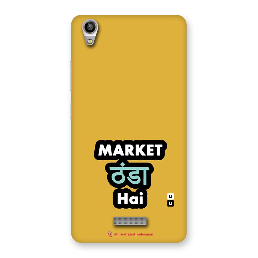 Market Thanda Hai Mustard Yellow Back Case for Lava-Pixel-V1