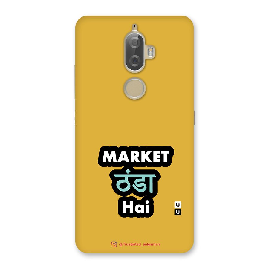 Market Thanda Hai Mustard Yellow Back Case for Lenovo K8 Plus