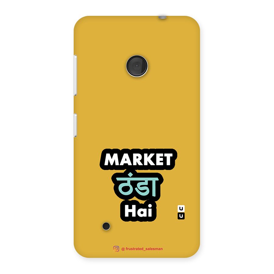 Market Thanda Hai Mustard Yellow Back Case for Lumia 530