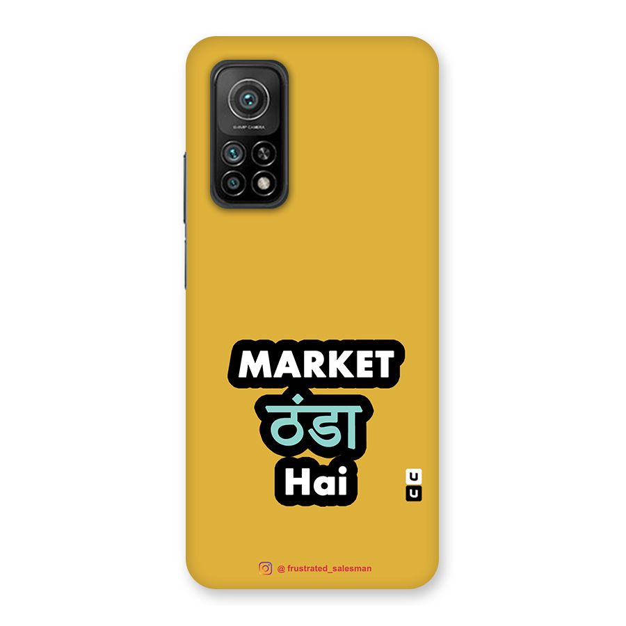 Market Thanda Hai Mustard Yellow Back Case for Mi 10T Pro 5G