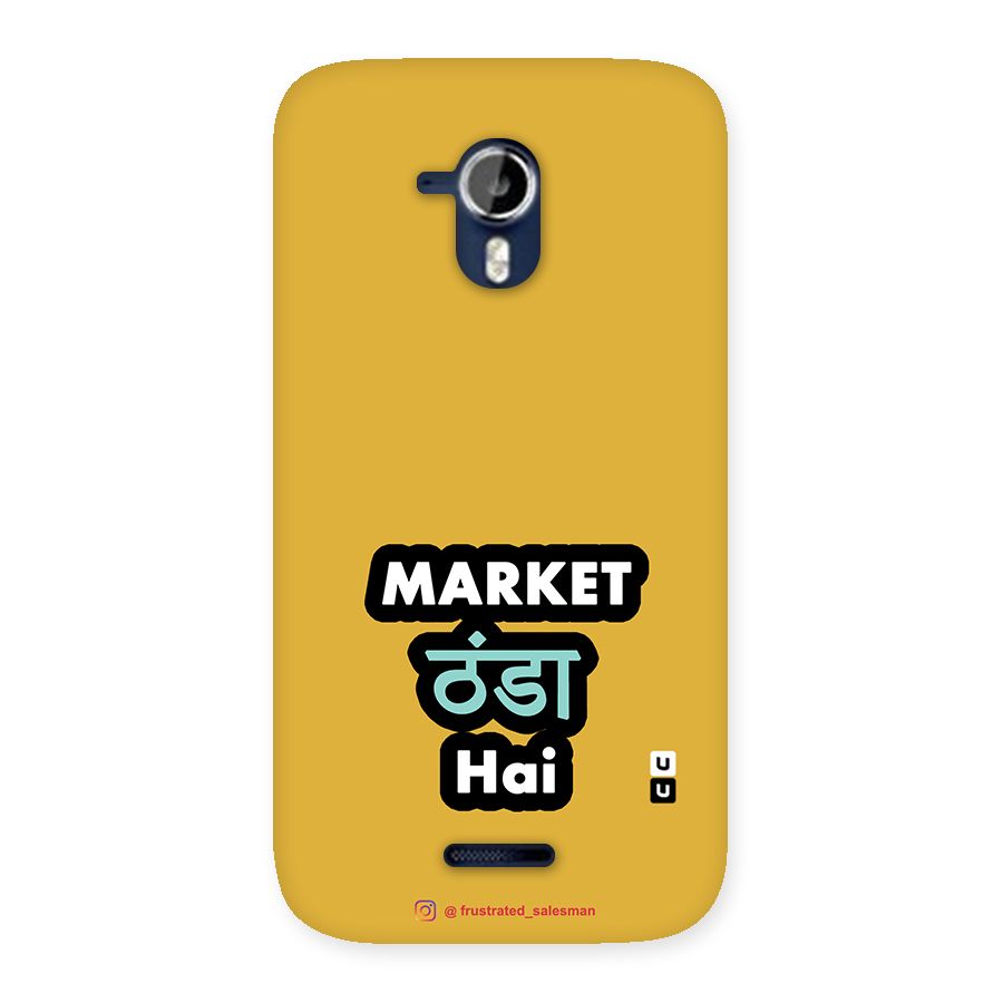 Market Thanda Hai Mustard Yellow Back Case for Micromax Canvas Magnus A117
