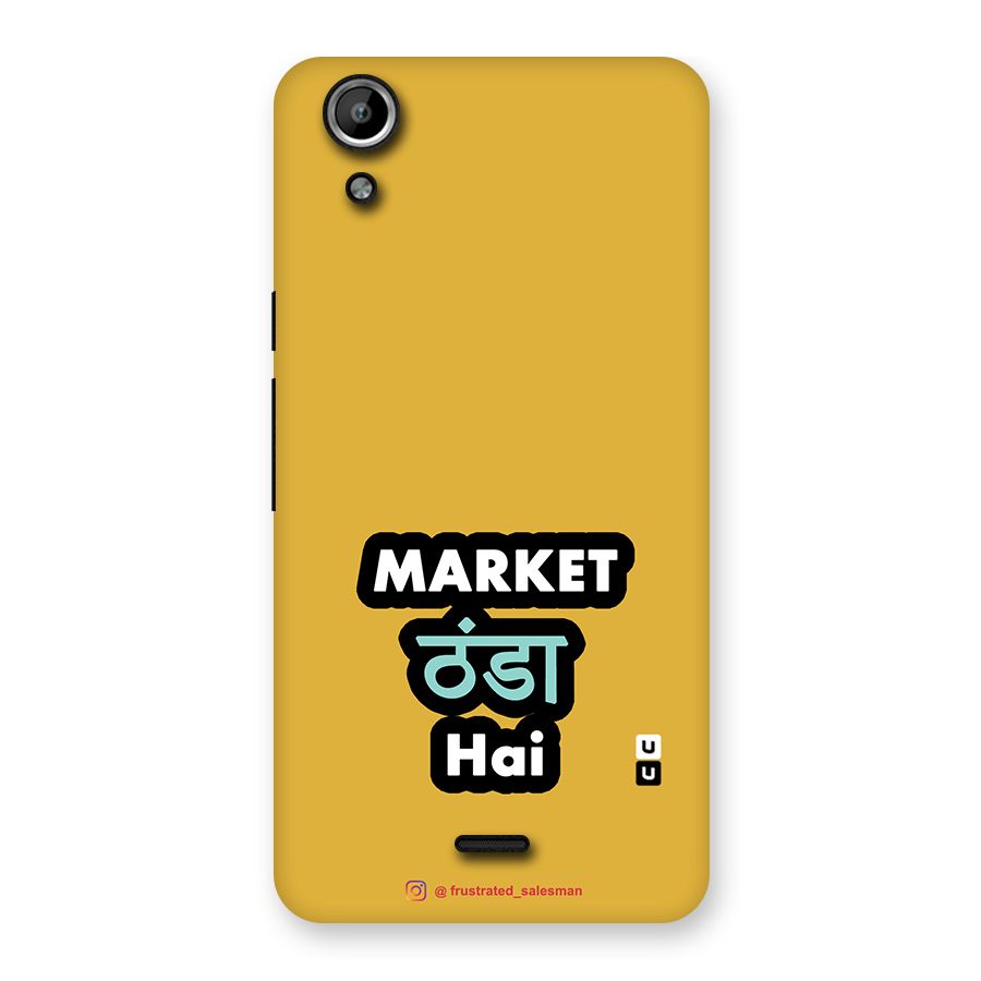 Market Thanda Hai Mustard Yellow Back Case for Micromax Canvas Selfie Lens Q345