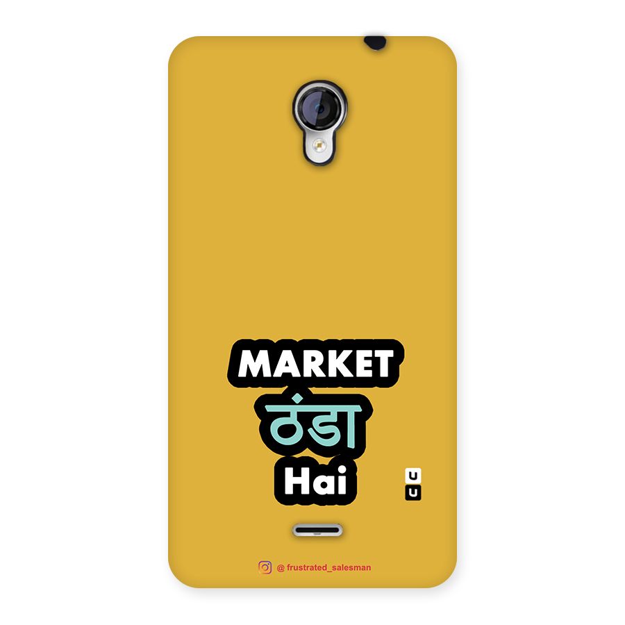 Market Thanda Hai Mustard Yellow Back Case for Micromax Unite 2 A106