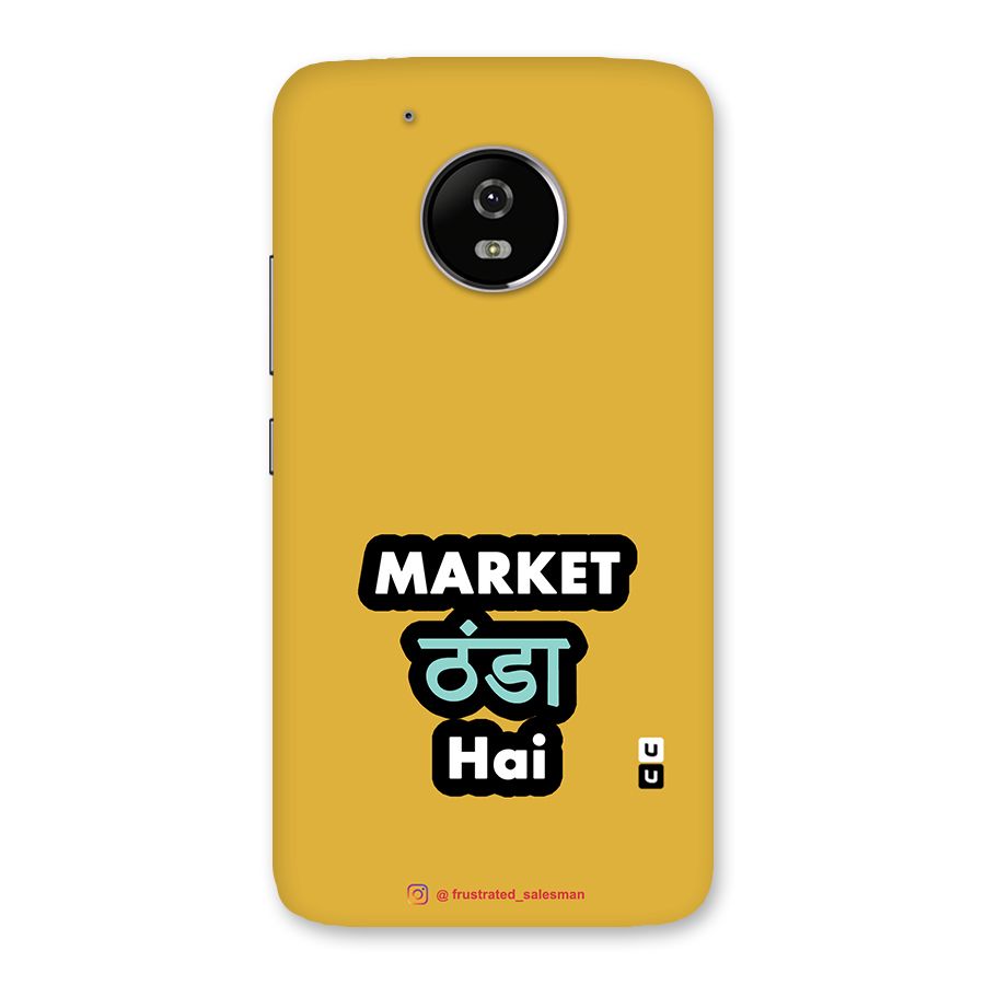 Market Thanda Hai Mustard Yellow Back Case for Moto G5