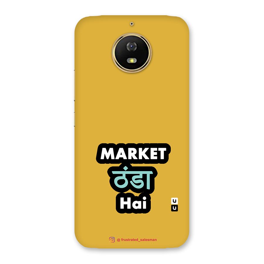 Market Thanda Hai Mustard Yellow Back Case for Moto G5s