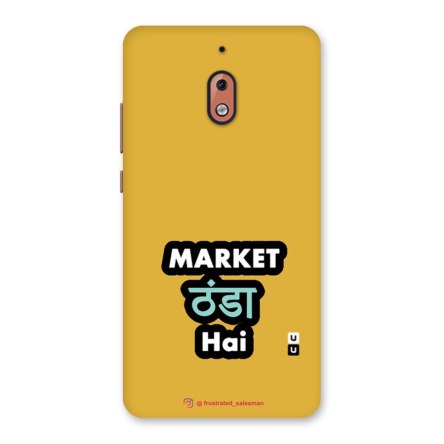 Market Thanda Hai Mustard Yellow Back Case for Nokia 2.1