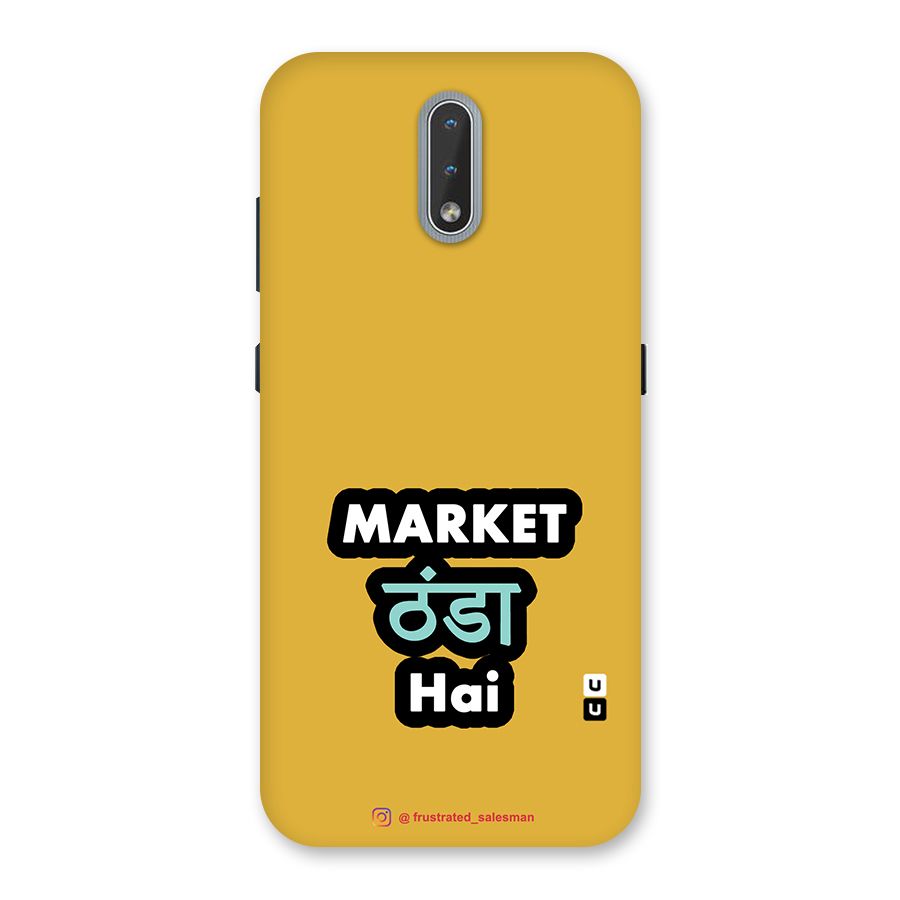 Market Thanda Hai Mustard Yellow Back Case for Nokia 2.3