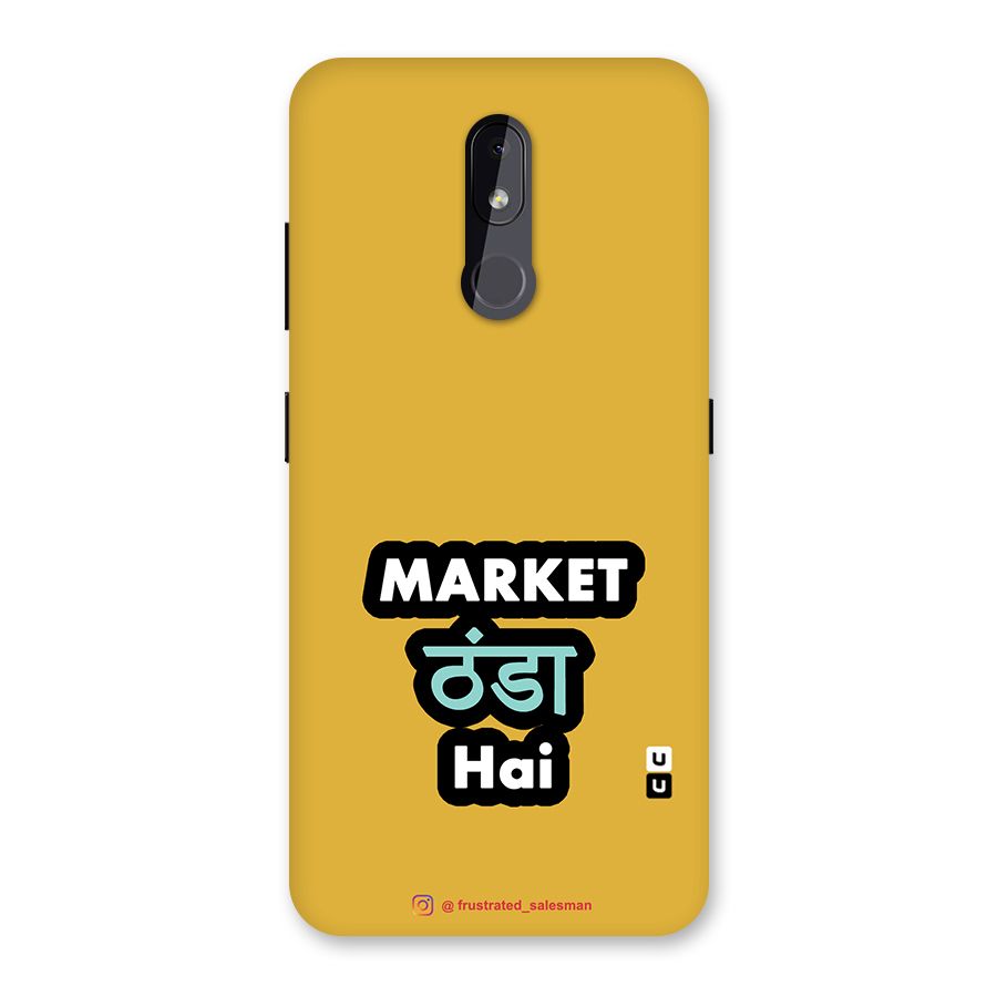 Market Thanda Hai Mustard Yellow Back Case for Nokia 3.2