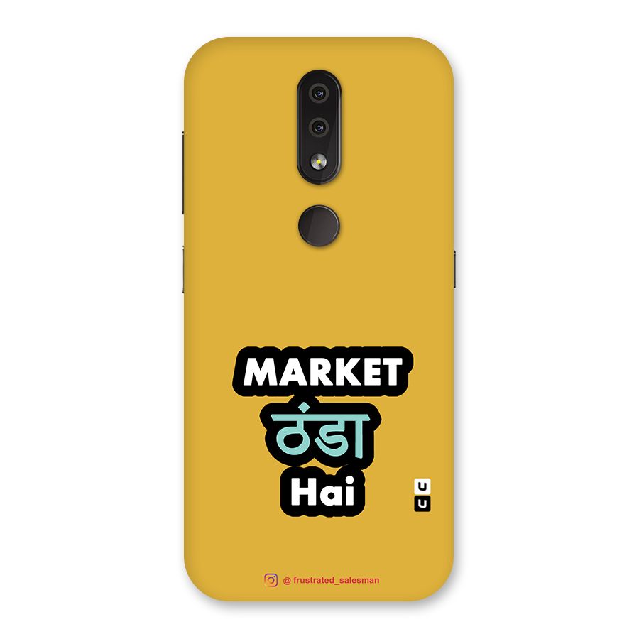 Market Thanda Hai Mustard Yellow Back Case for Nokia 4.2