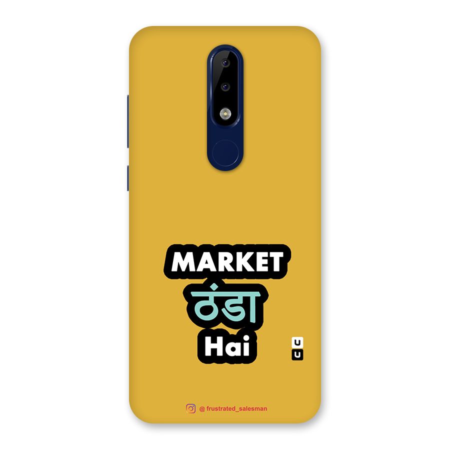 Market Thanda Hai Mustard Yellow Back Case for Nokia 5.1 Plus