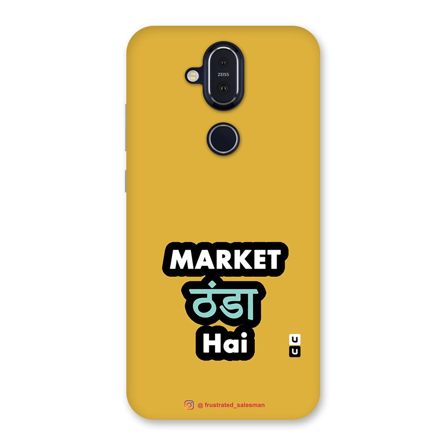 Market Thanda Hai Mustard Yellow Back Case for Nokia 8.1