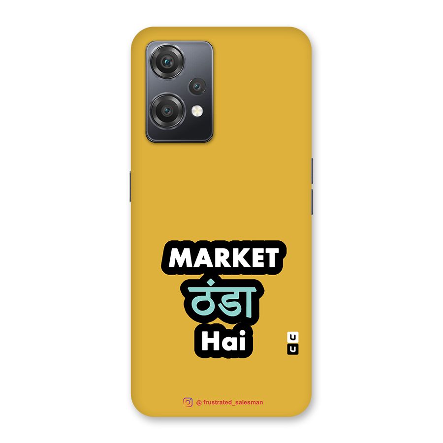 Market Thanda Hai Mustard Yellow Back Case for OnePlus Nord CE 2 Lite 5G