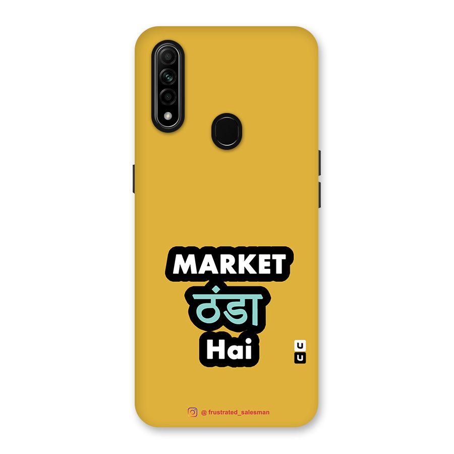 Market Thanda Hai Mustard Yellow Back Case for Oppo A31