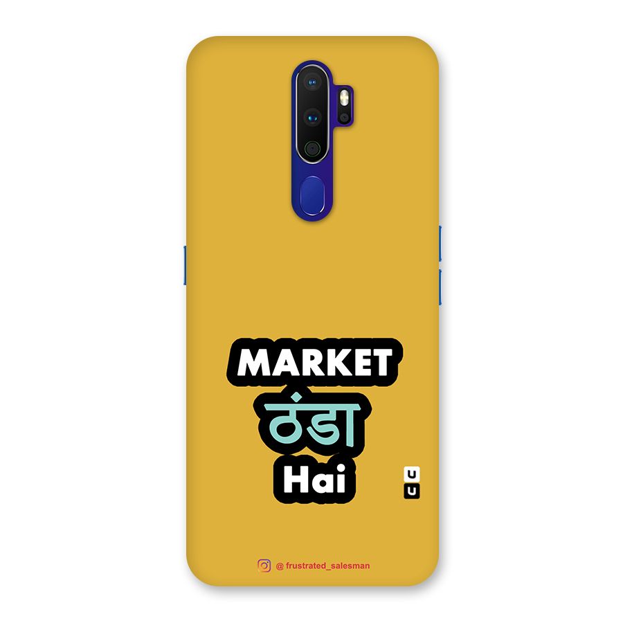 Market Thanda Hai Mustard Yellow Back Case for Oppo A9 (2020)