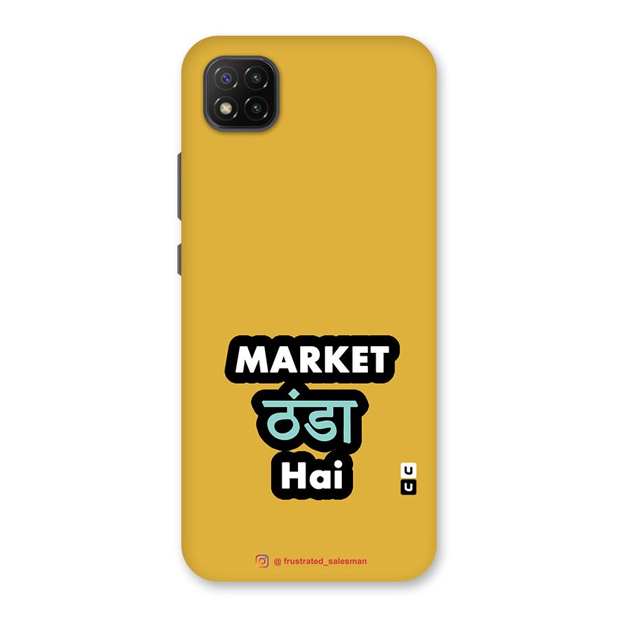 Market Thanda Hai Mustard Yellow Back Case for Poco C3
