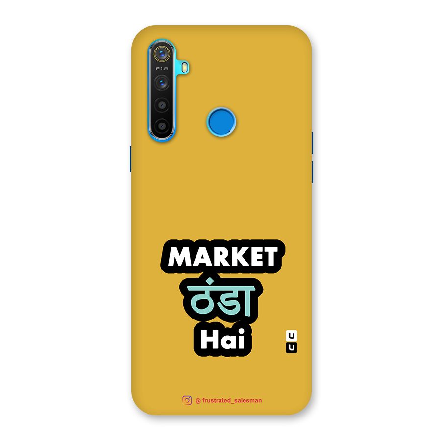 Market Thanda Hai Mustard Yellow Back Case for Realme 5
