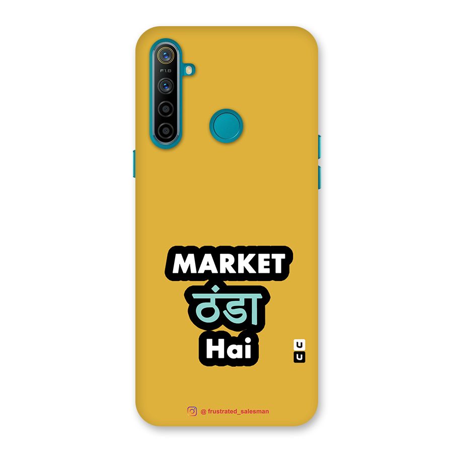 Market Thanda Hai Mustard Yellow Back Case for Realme 5i