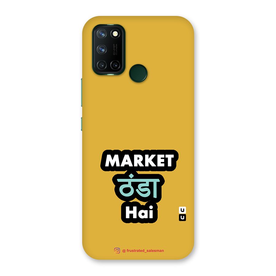 Market Thanda Hai Mustard Yellow Back Case for Realme 7i