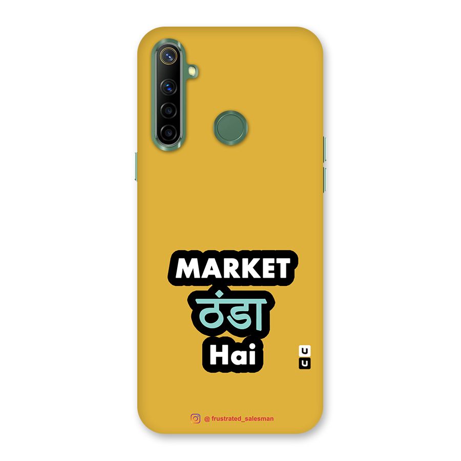 Market Thanda Hai Mustard Yellow Back Case for Realme Narzo 10