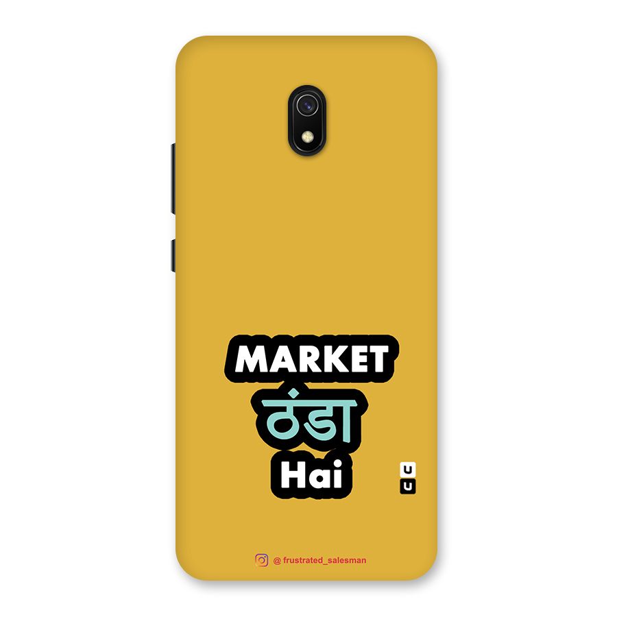 Market Thanda Hai Mustard Yellow Back Case for Redmi 8A