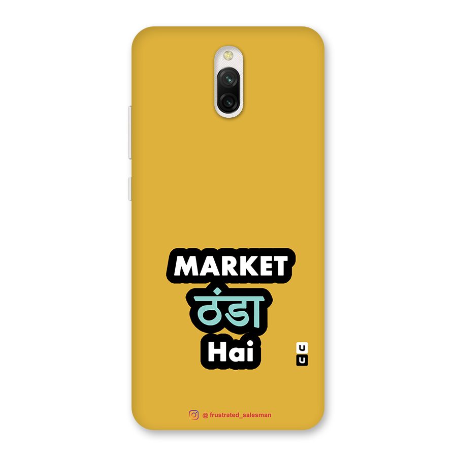 Market Thanda Hai Mustard Yellow Back Case for Redmi 8A Dual