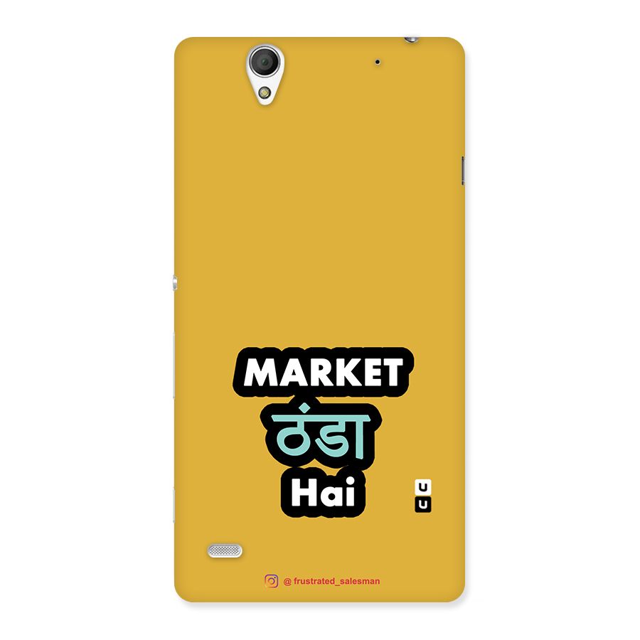 Market Thanda Hai Mustard Yellow Back Case for Sony Xperia C4