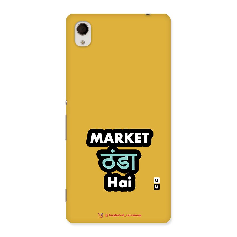 Market Thanda Hai Mustard Yellow Back Case for Sony Xperia M4