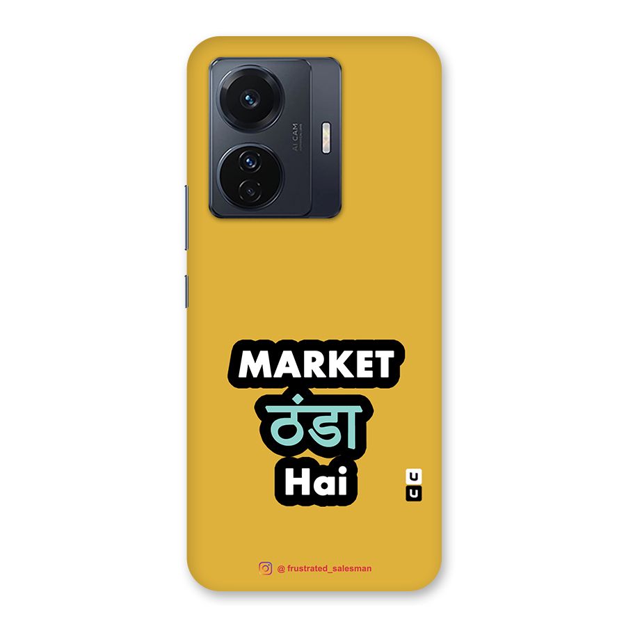 Market Thanda Hai Mustard Yellow Back Case for Vivo T1 Pro