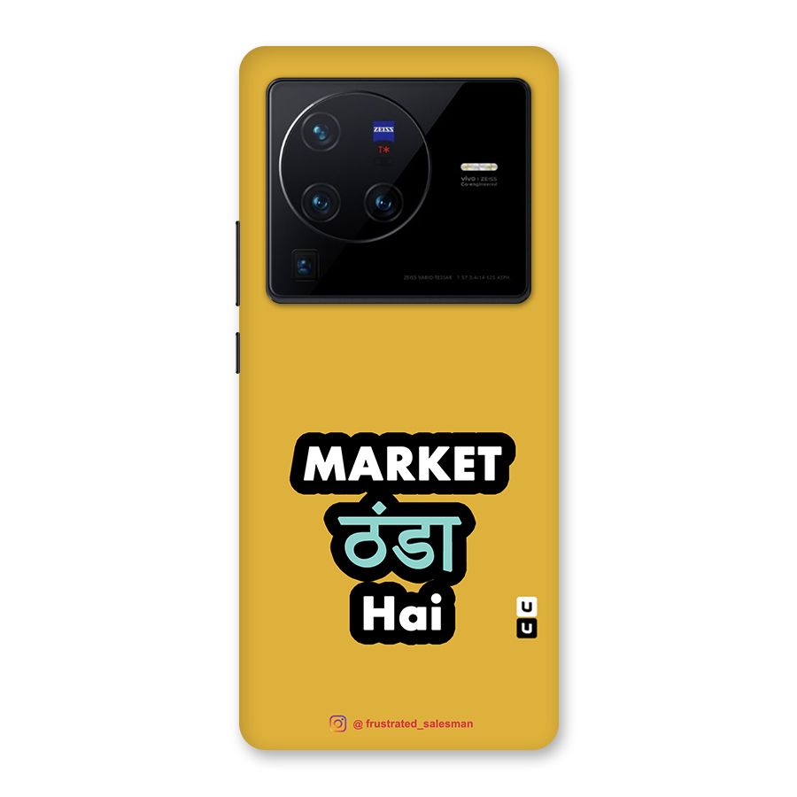 Market Thanda Hai Mustard Yellow Back Case for Vivo X80 Pro