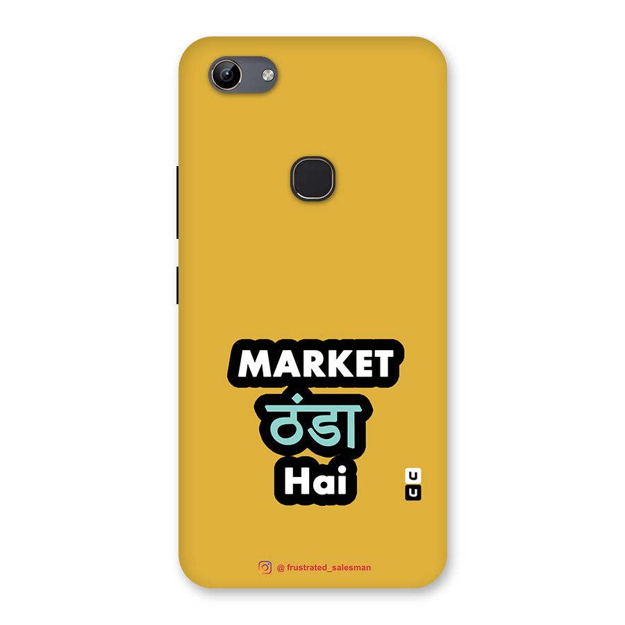 Market Thanda Hai Mustard Yellow Back Case for Vivo Y81