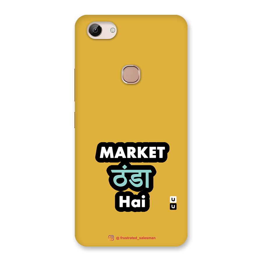 Market Thanda Hai Mustard Yellow Back Case for Vivo Y83