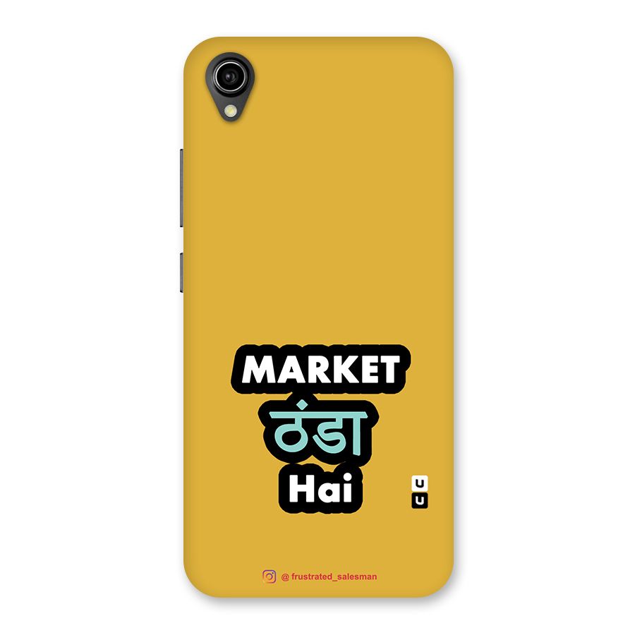 Market Thanda Hai Mustard Yellow Back Case for Vivo Y90
