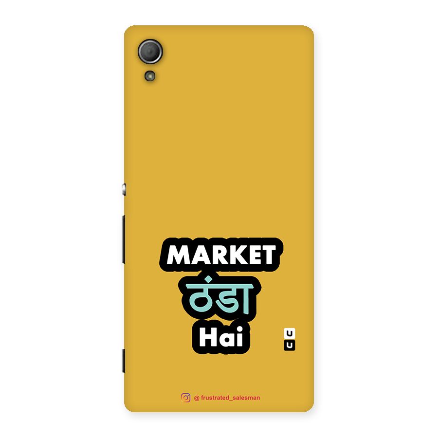 Market Thanda Hai Mustard Yellow Back Case for Xperia Z3 Plus