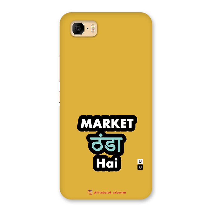Market Thanda Hai Mustard Yellow Back Case for Zenfone 3s Max