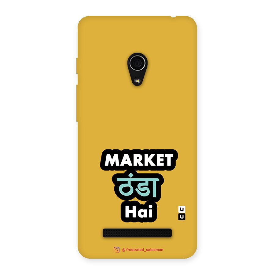 Market Thanda Hai Mustard Yellow Back Case for Zenfone 5