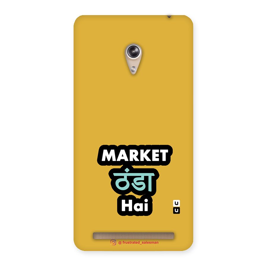 Market Thanda Hai Mustard Yellow Back Case for Zenfone 6
