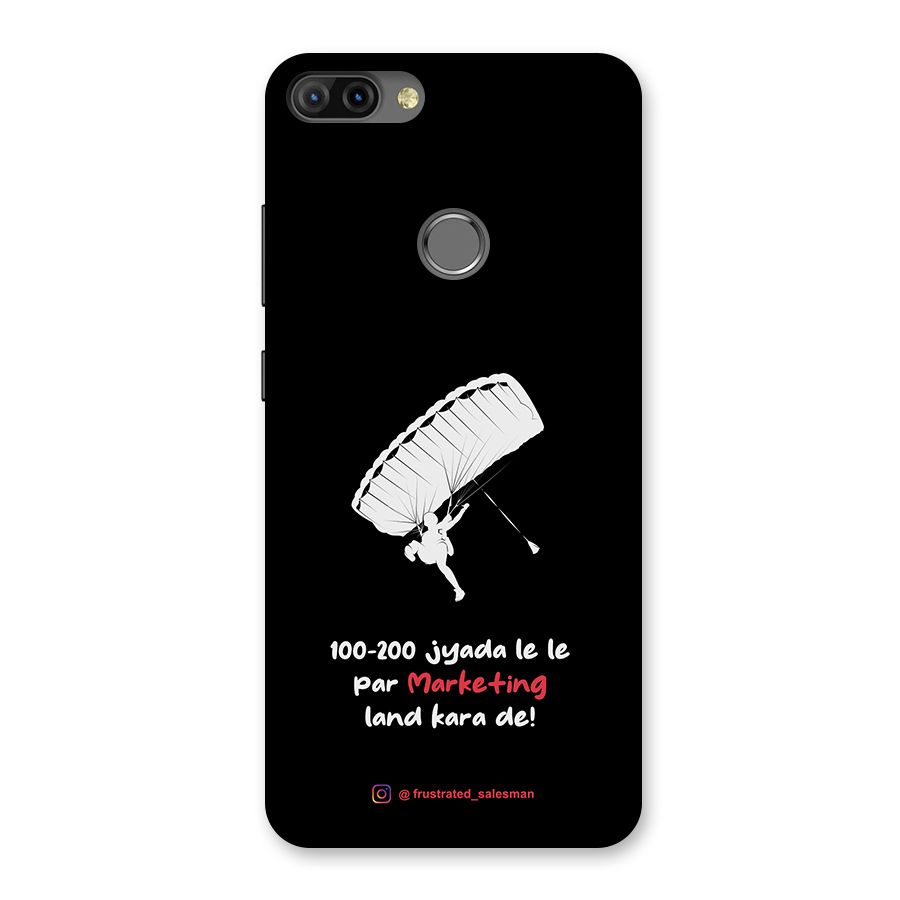 Marketing Land Kara De Black Back Case for Infinix Hot 6 Pro