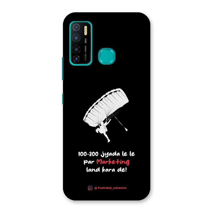 Marketing Land Kara De Black Back Case for Infinix Hot 9 Pro