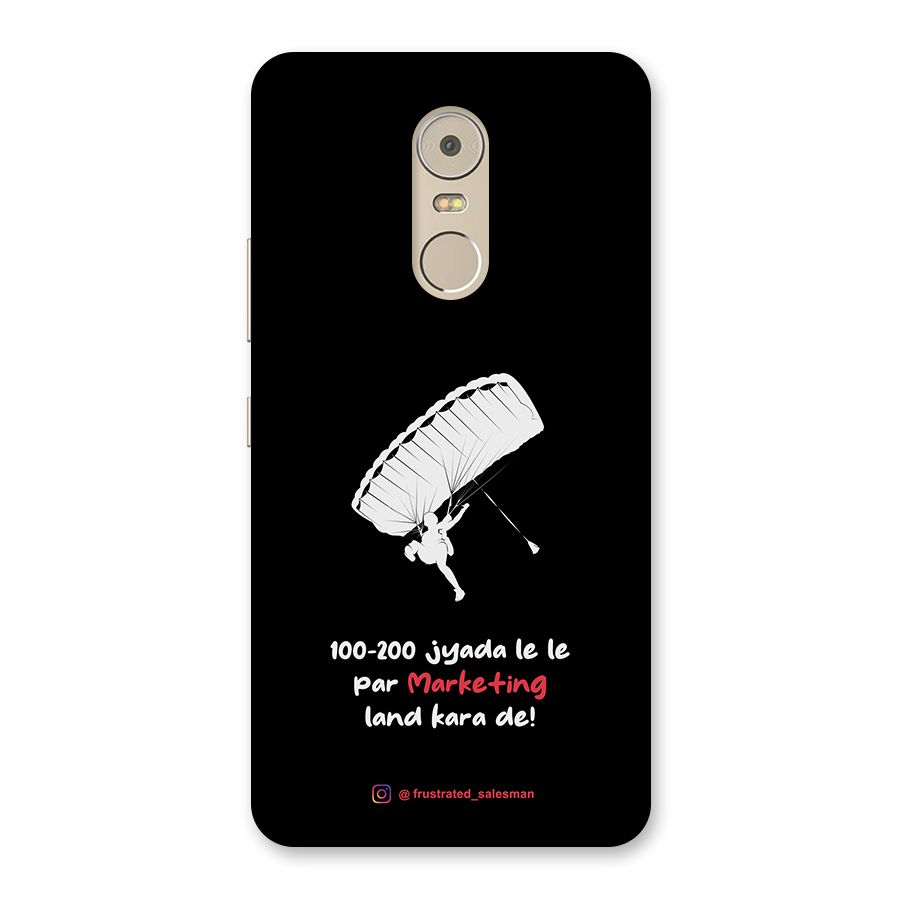 Marketing Land Kara De Black Back Case for Lenovo K6 Note