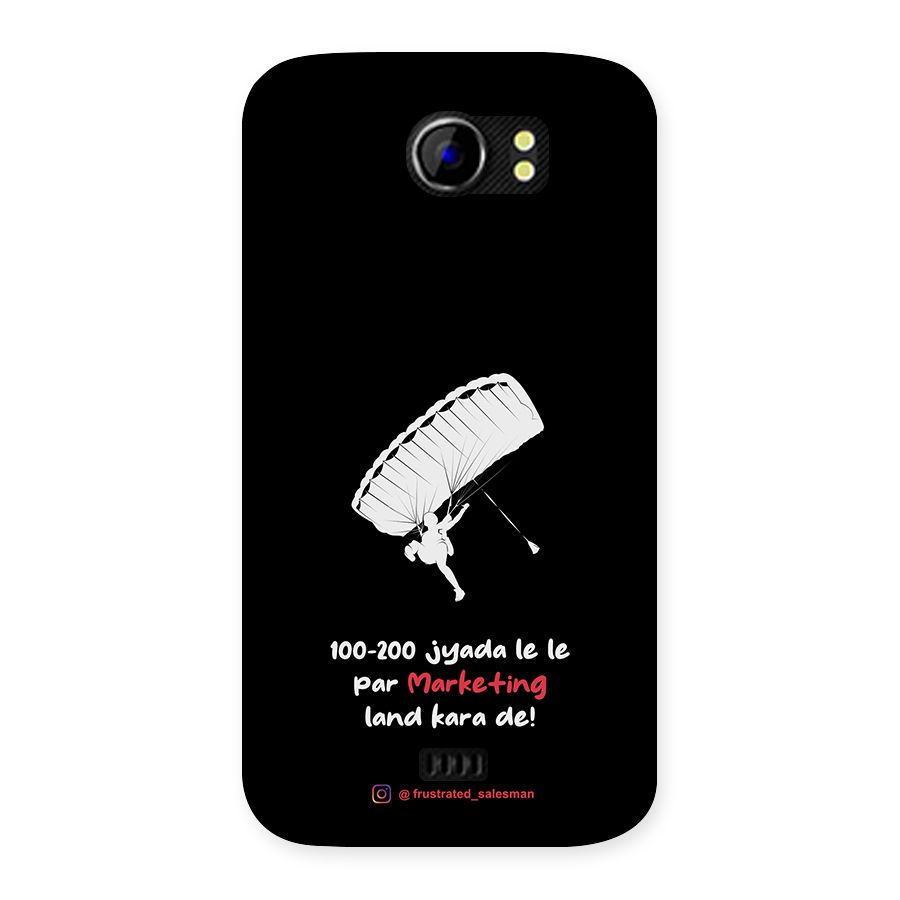 Marketing Land Kara De Black Back Case for Micromax Canvas 2 A110