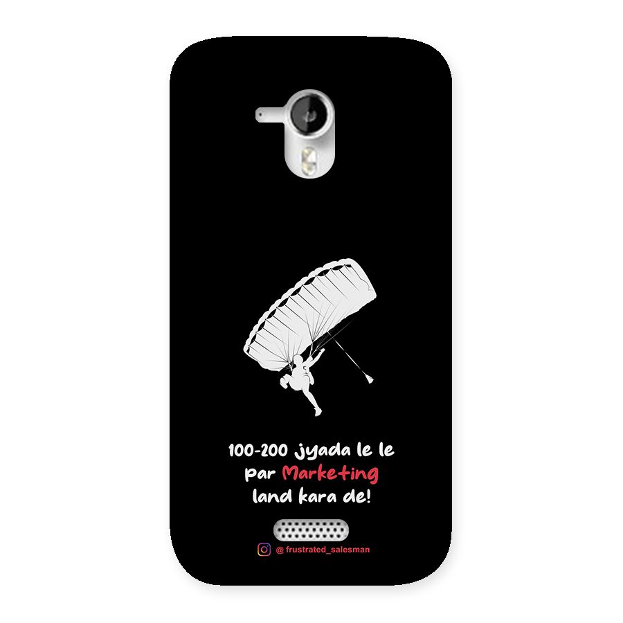 Marketing Land Kara De Black Back Case for Micromax Canvas HD A116