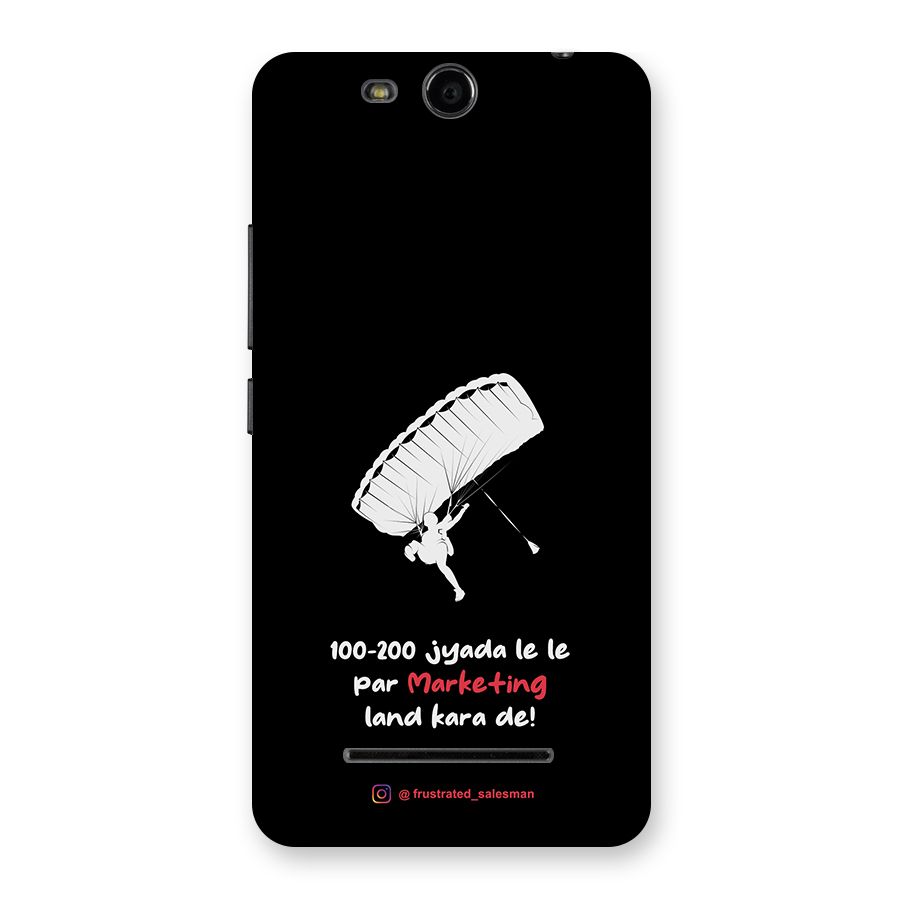 Marketing Land Kara De Black Back Case for Micromax Canvas Juice 3 Q392