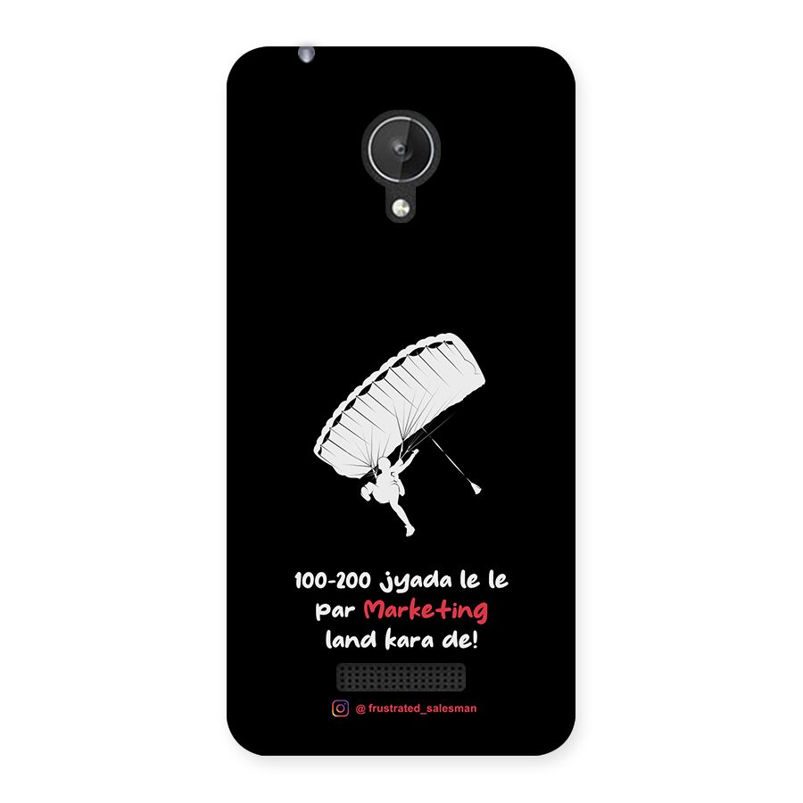 Marketing Land Kara De Black Back Case for Micromax Canvas Spark Q380
