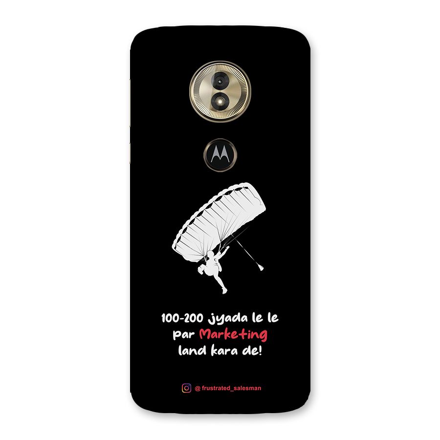 Marketing Land Kara De Black Back Case for Moto G6 Play
